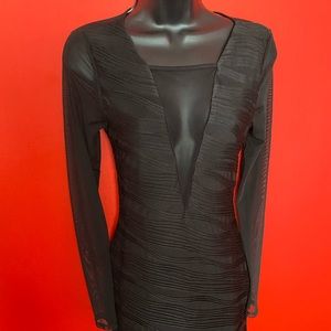 Black Bondage and Sheer Mini Dress